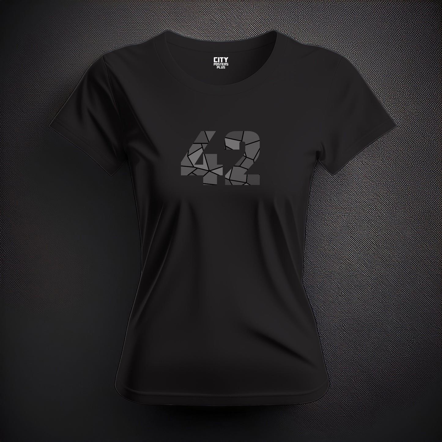 42 Number Women T-Shirt (Black)
