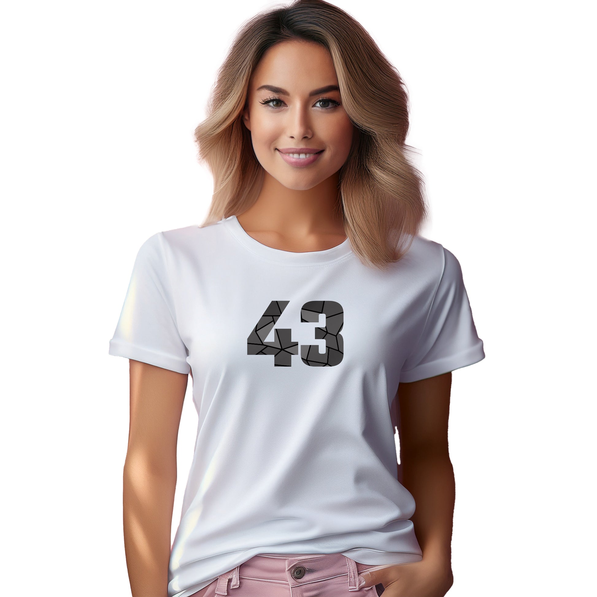 43 Number Women T-Shirt (White)