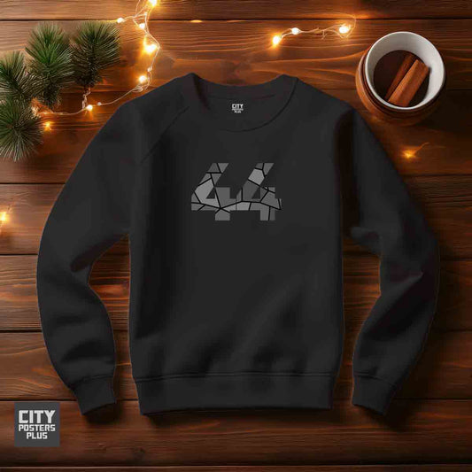 44 Number Unisex Sweatshirt (Black)