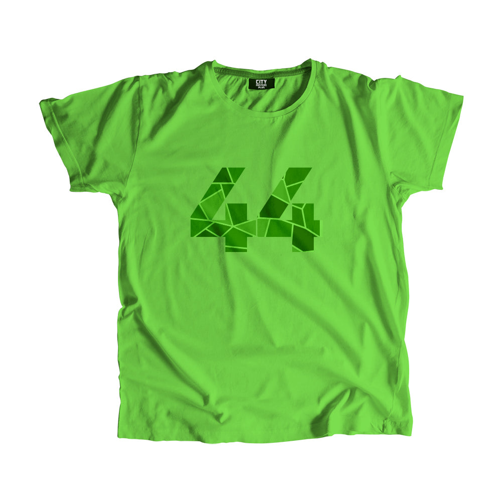 44 Number Men Unisex T-Shirt (Liril Green)