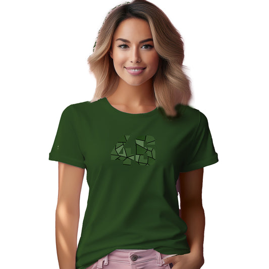 46 Number Women T-Shirt (Olive Green)