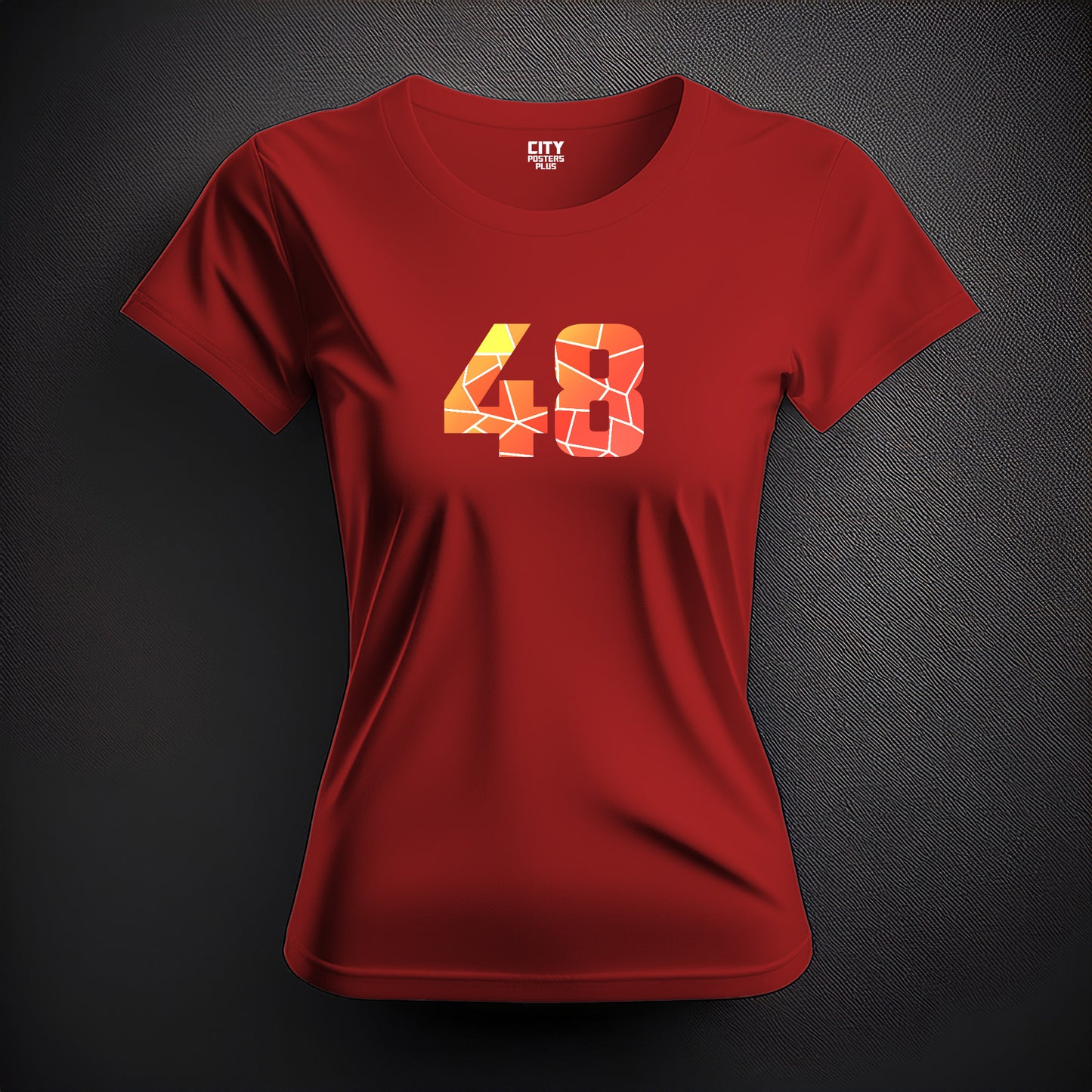 48 Number Women T-Shirt (Red)