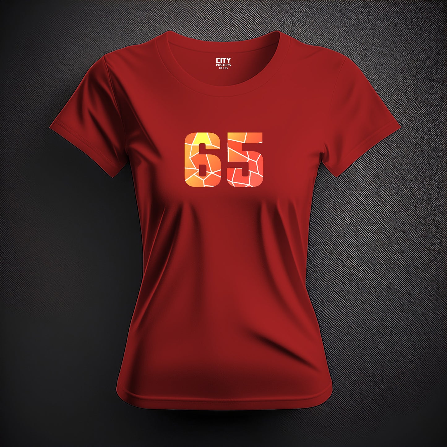 65 Number Women T-Shirt (Red)