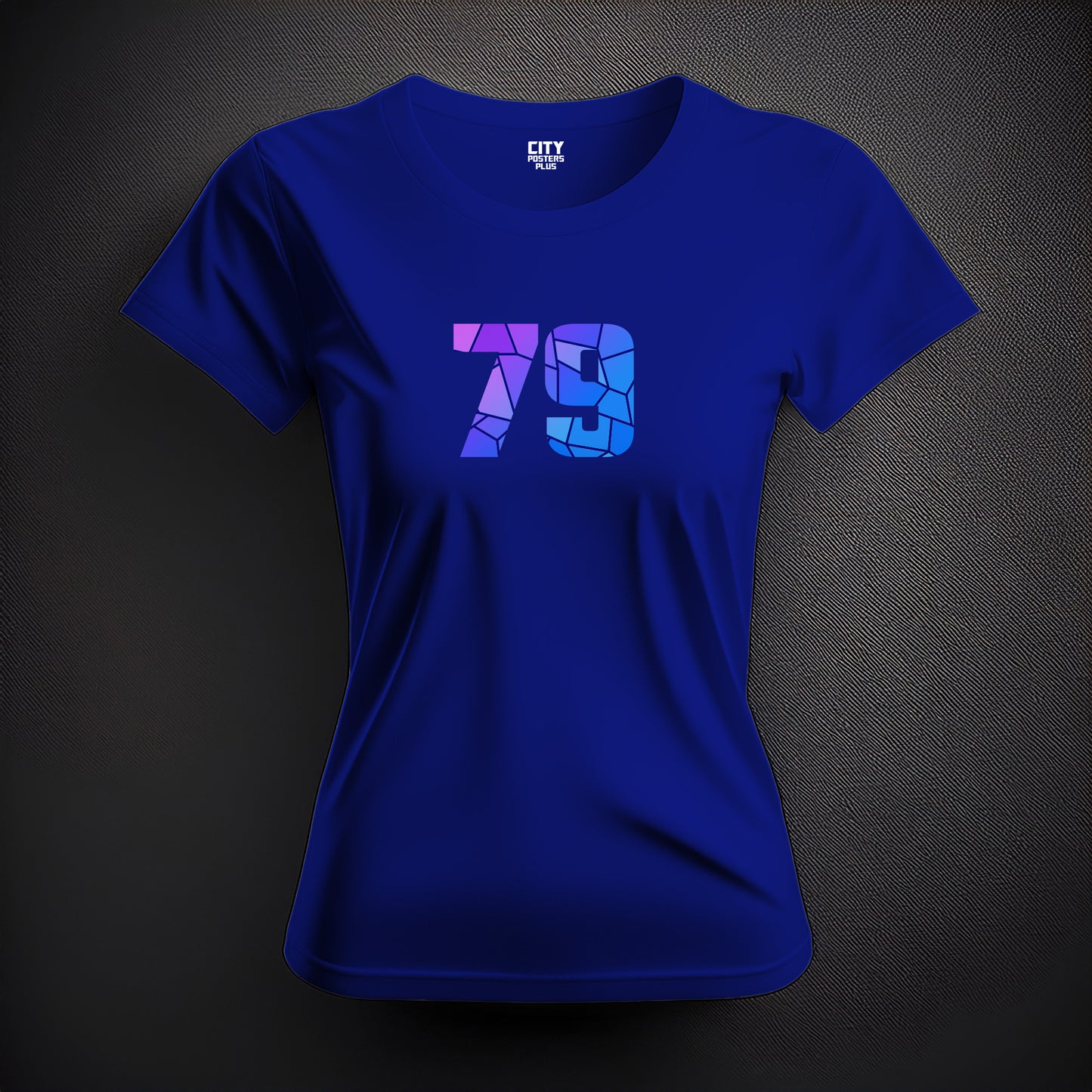 79 Number Women T-Shirt (Royal Blue)