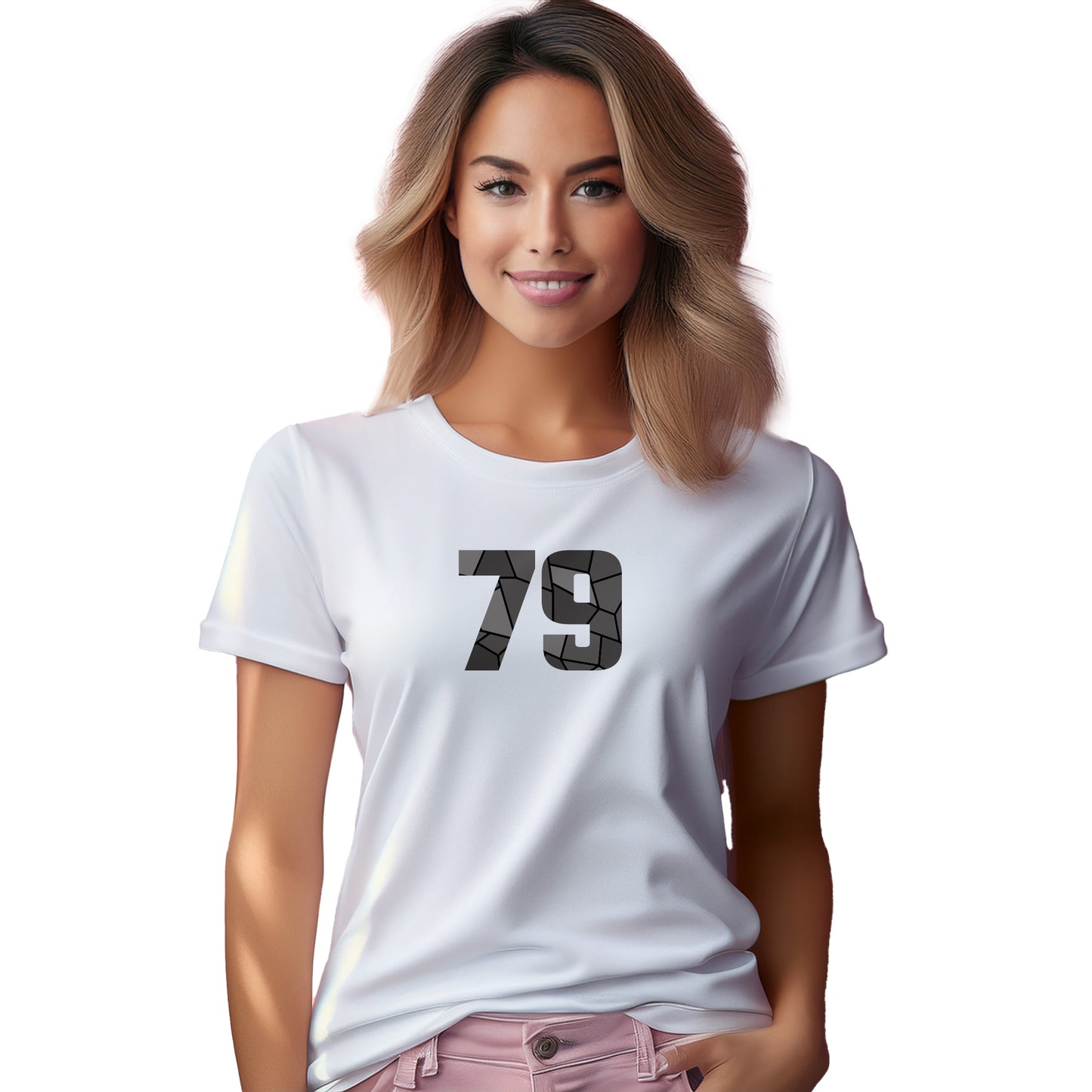 79 Number Women T-Shirt (White)