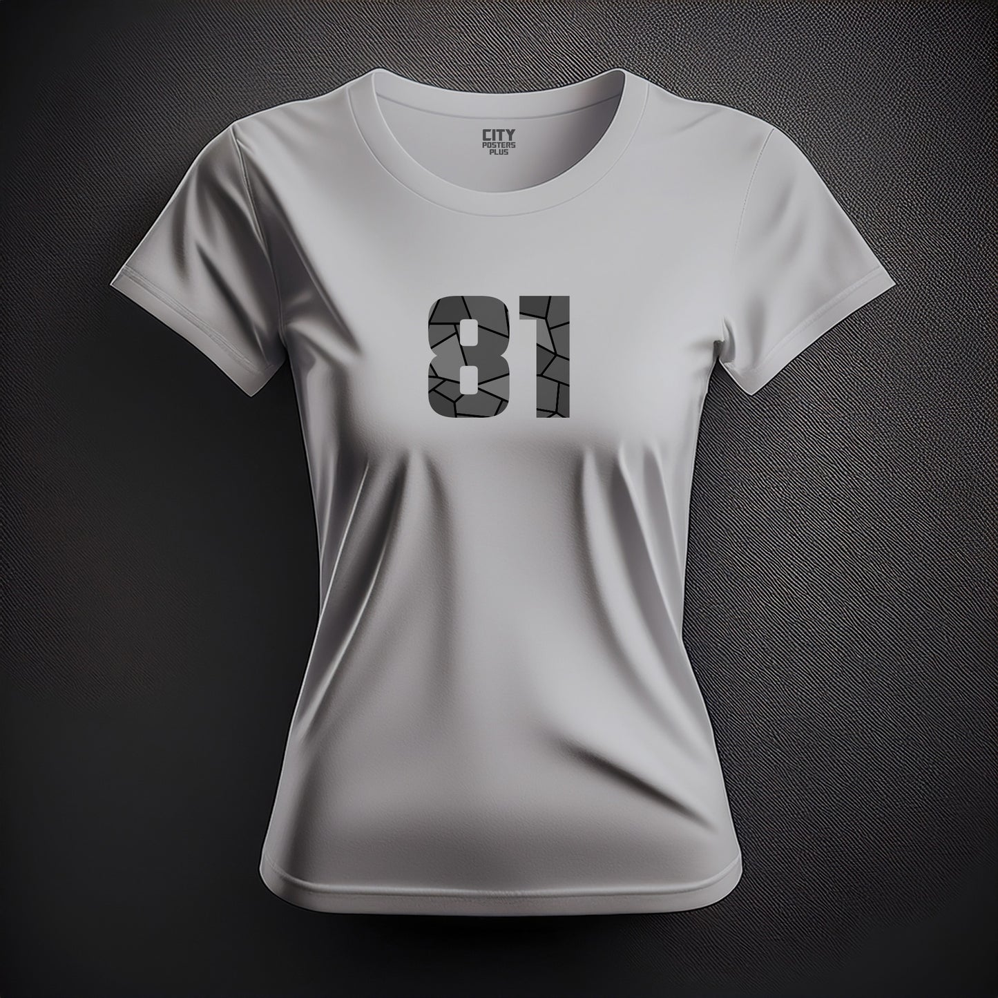 81 Number Women T-Shirt (Melange Grey)