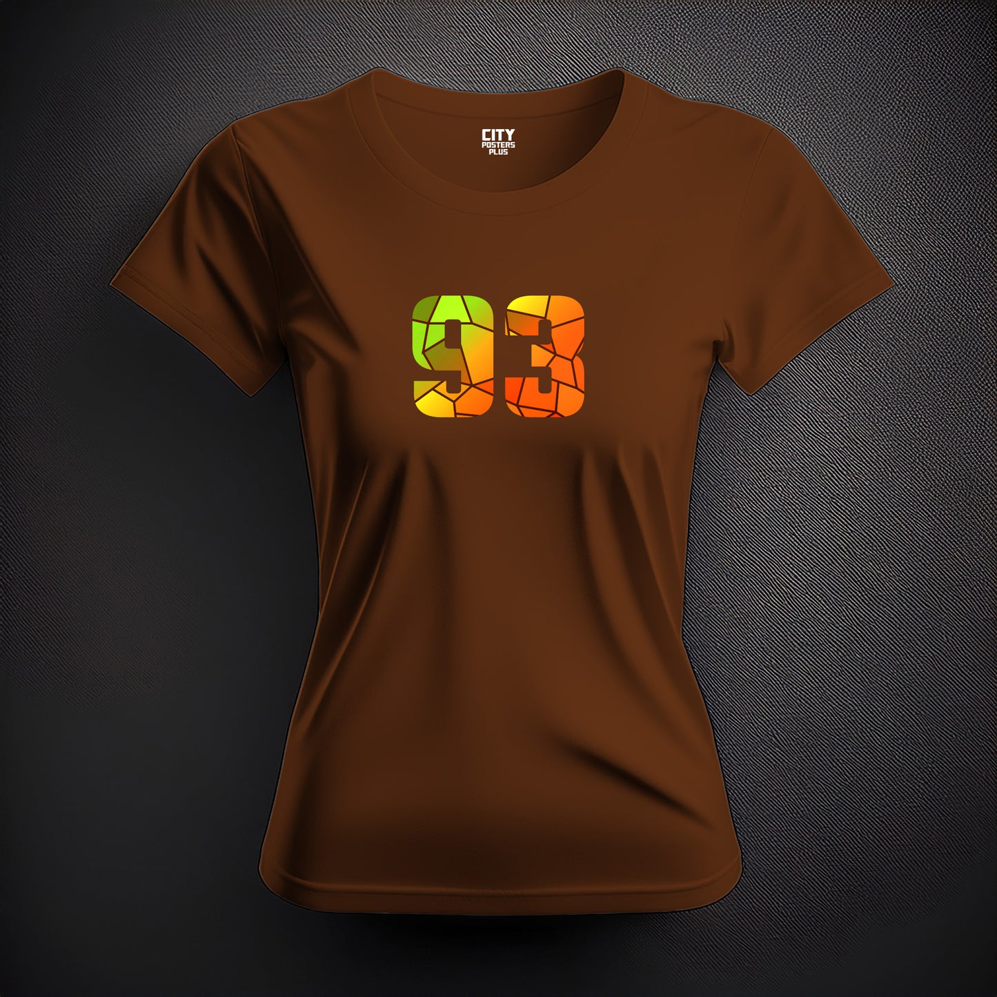 93 Number Women T-Shirt (Brown)