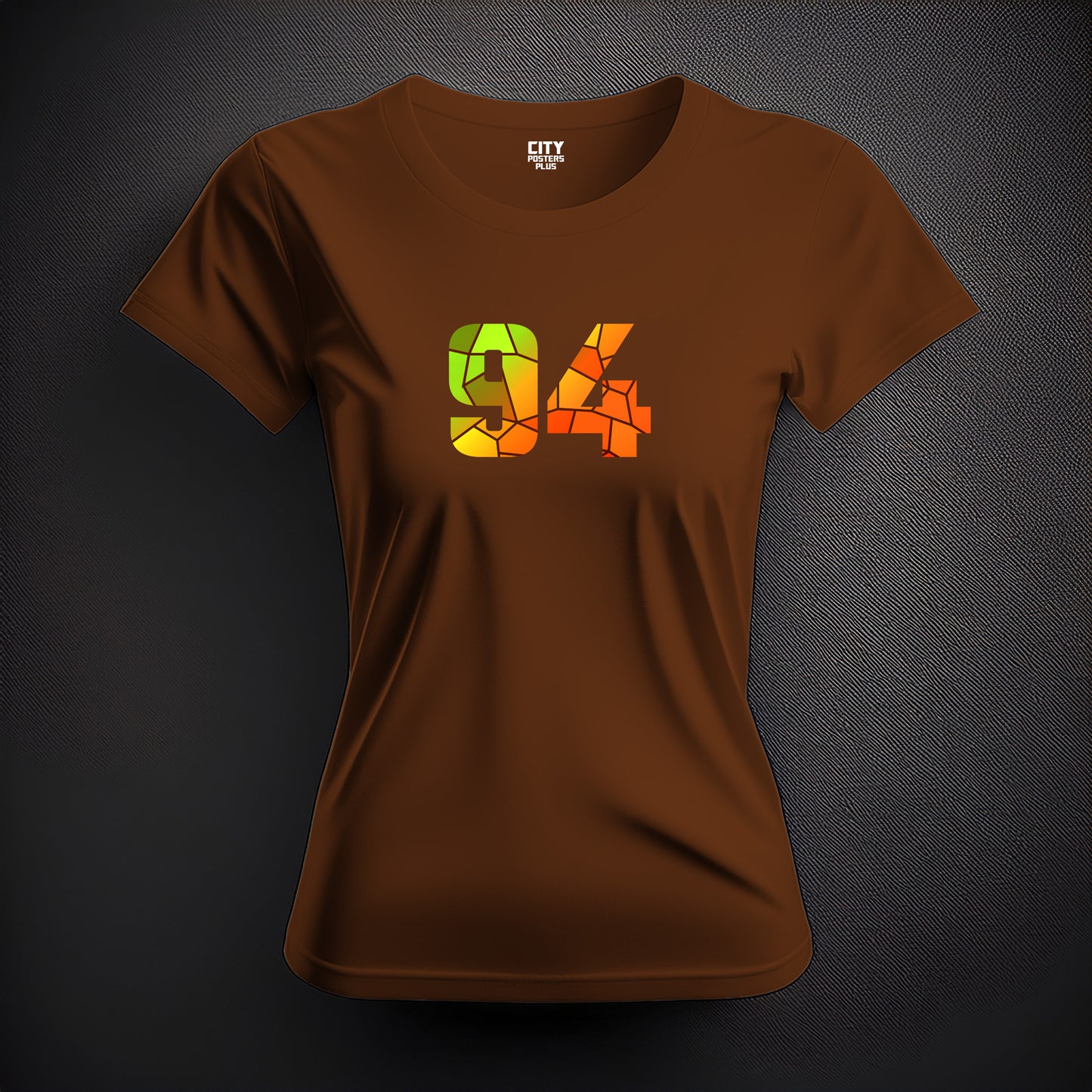 94 Number Women T-Shirt (Brown)