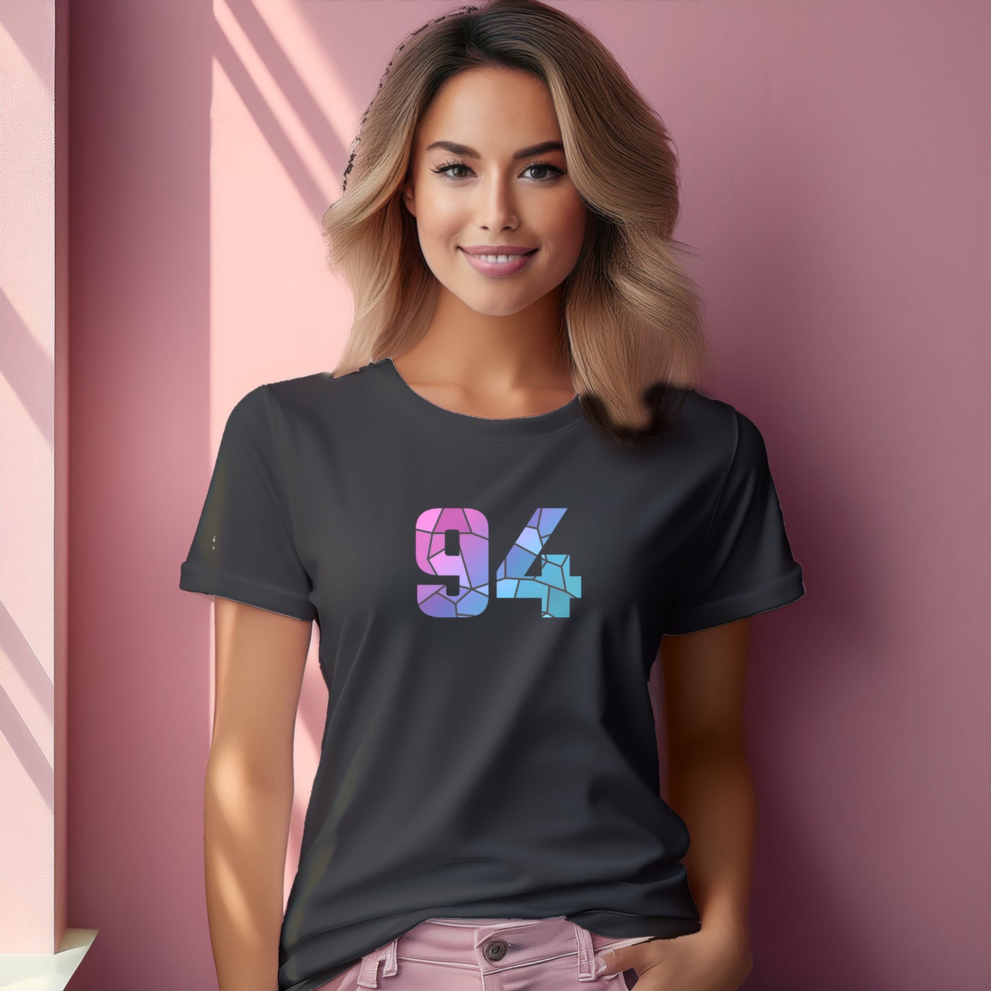 94 Number Women T-Shirt (Charcoal Grey)