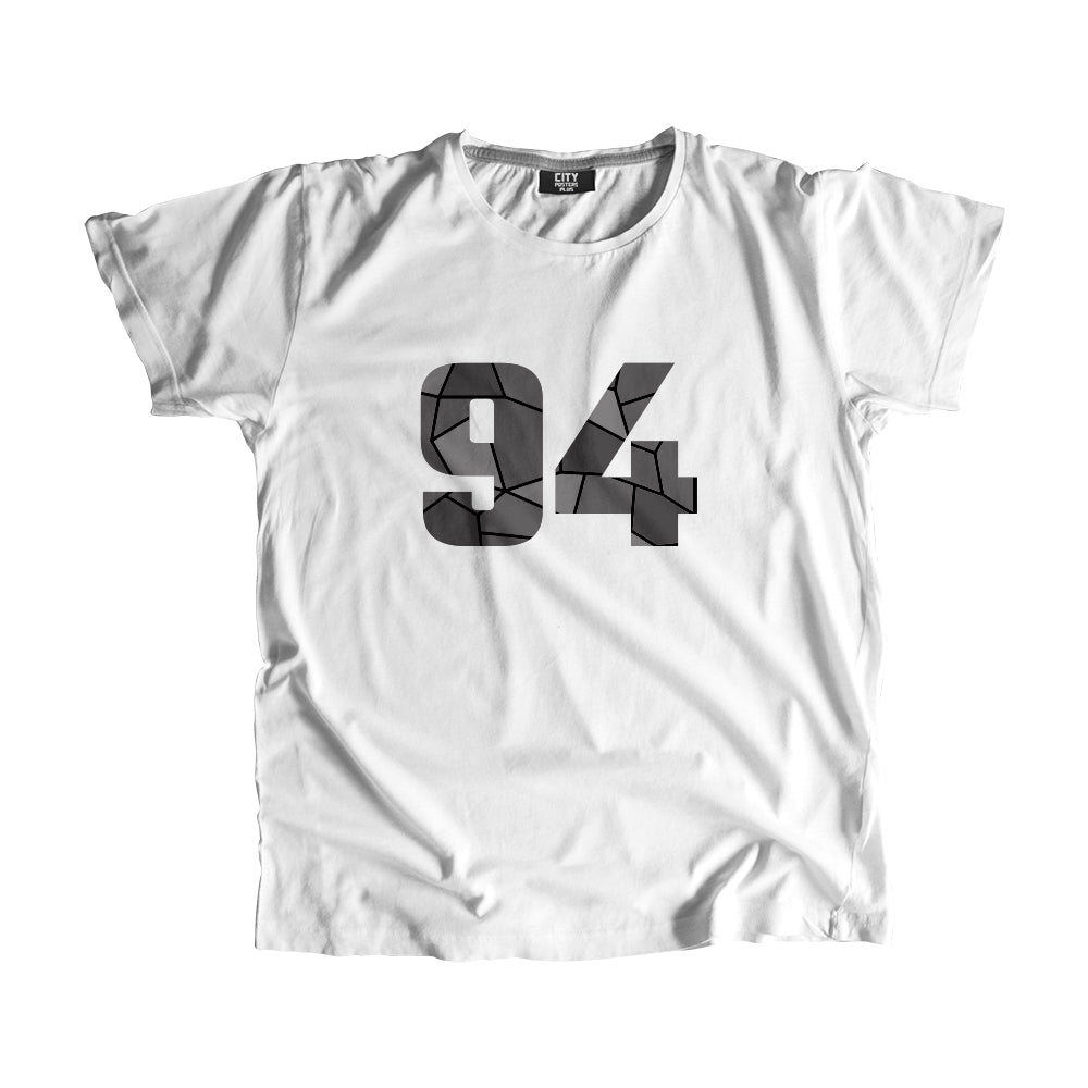 94 Number Men Unisex T-Shirt (White)