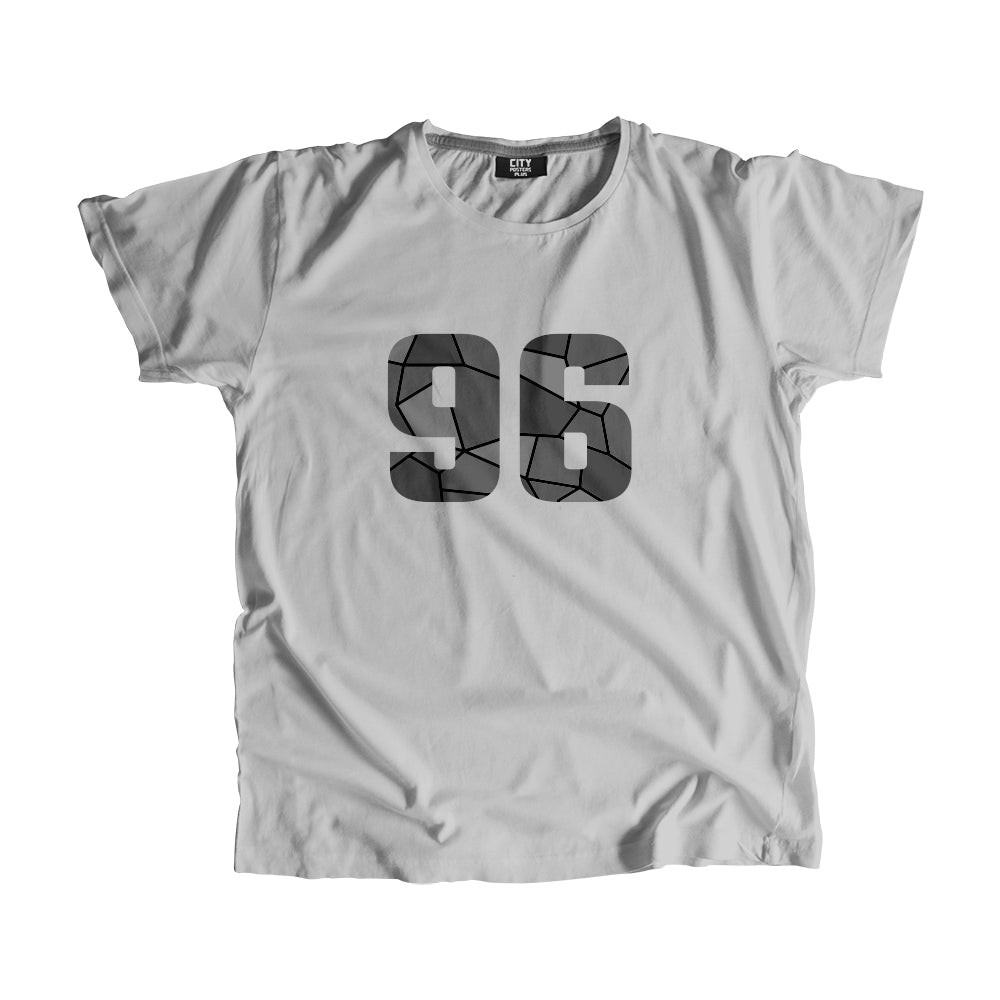 96 Number Men Unisex T-Shirt (Melange Grey)