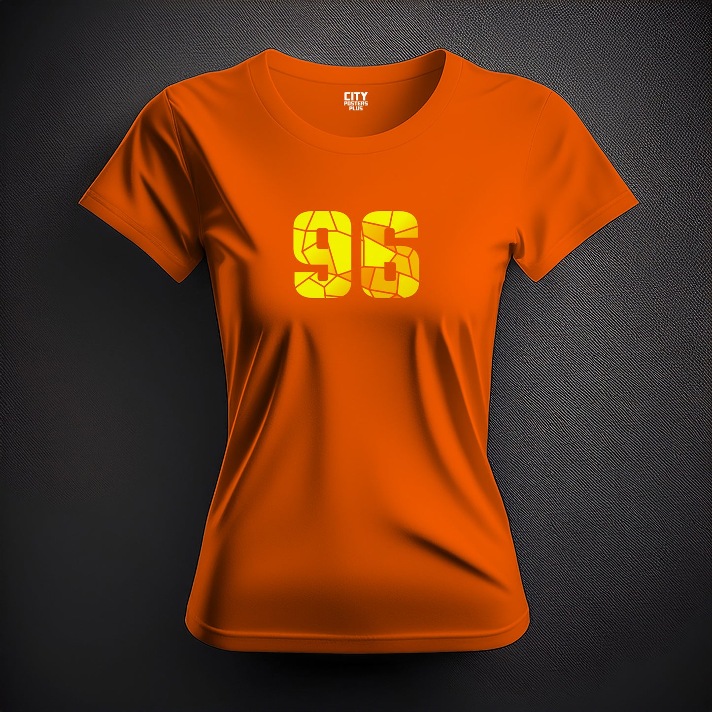 96 Number Women T-Shirt (Orange)