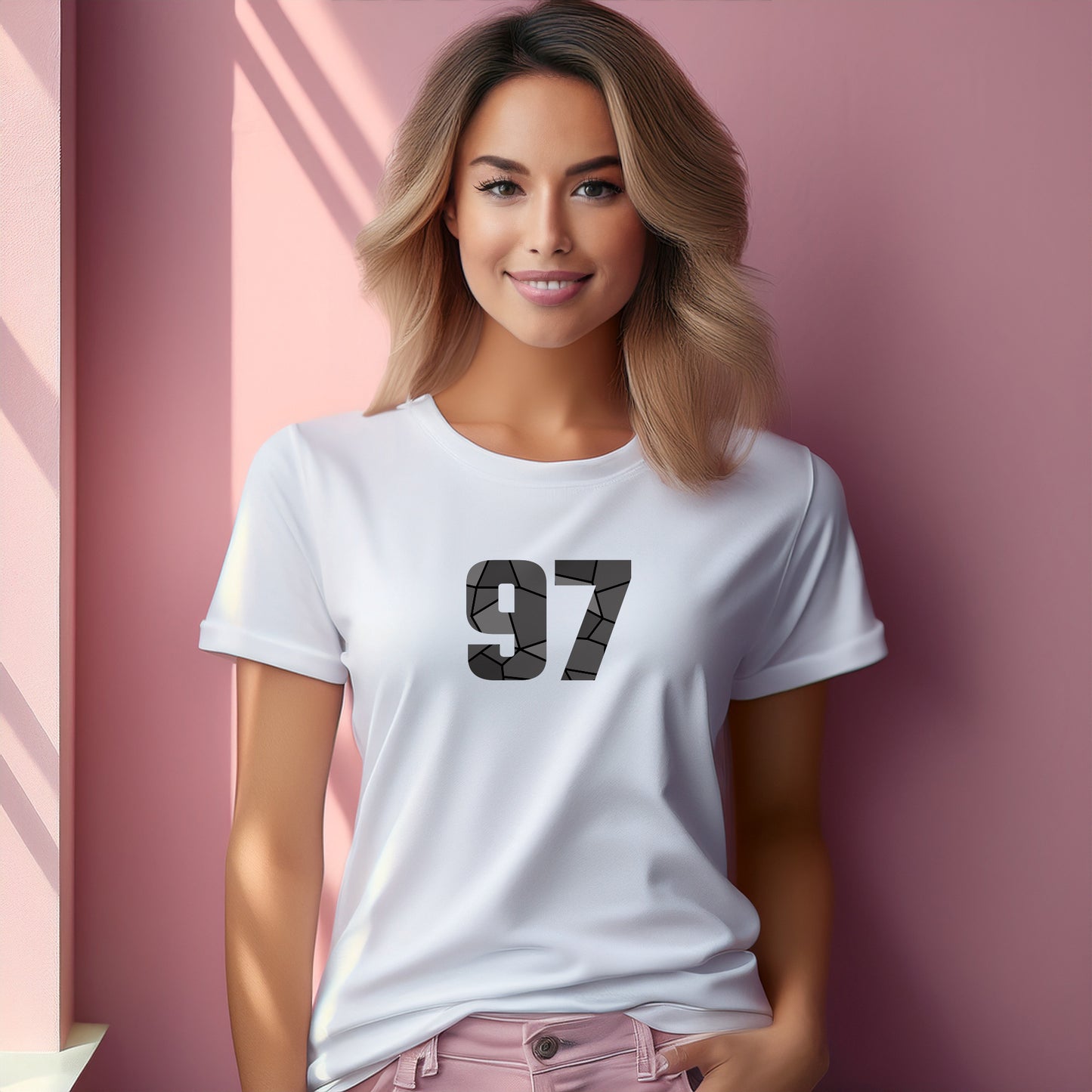 97 Number Women T-Shirt (White)