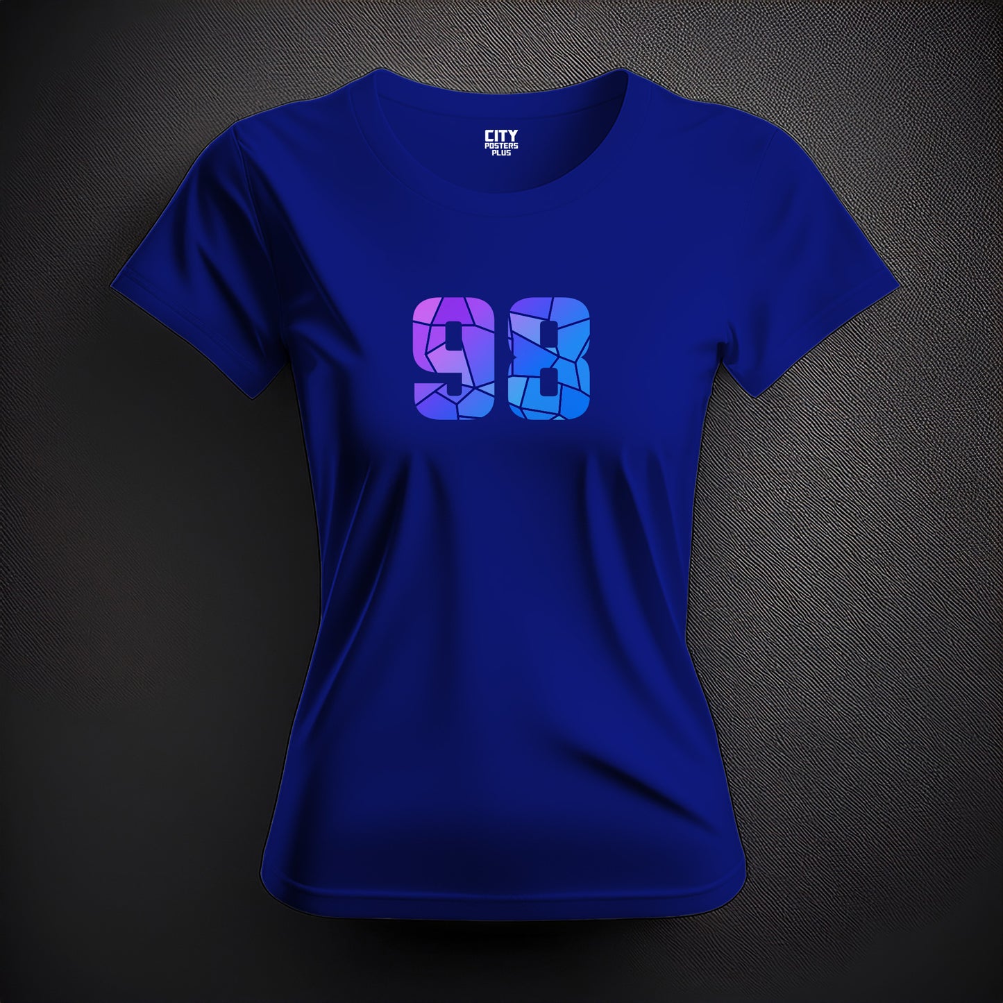98 Number Women T-Shirt (Royal Blue)