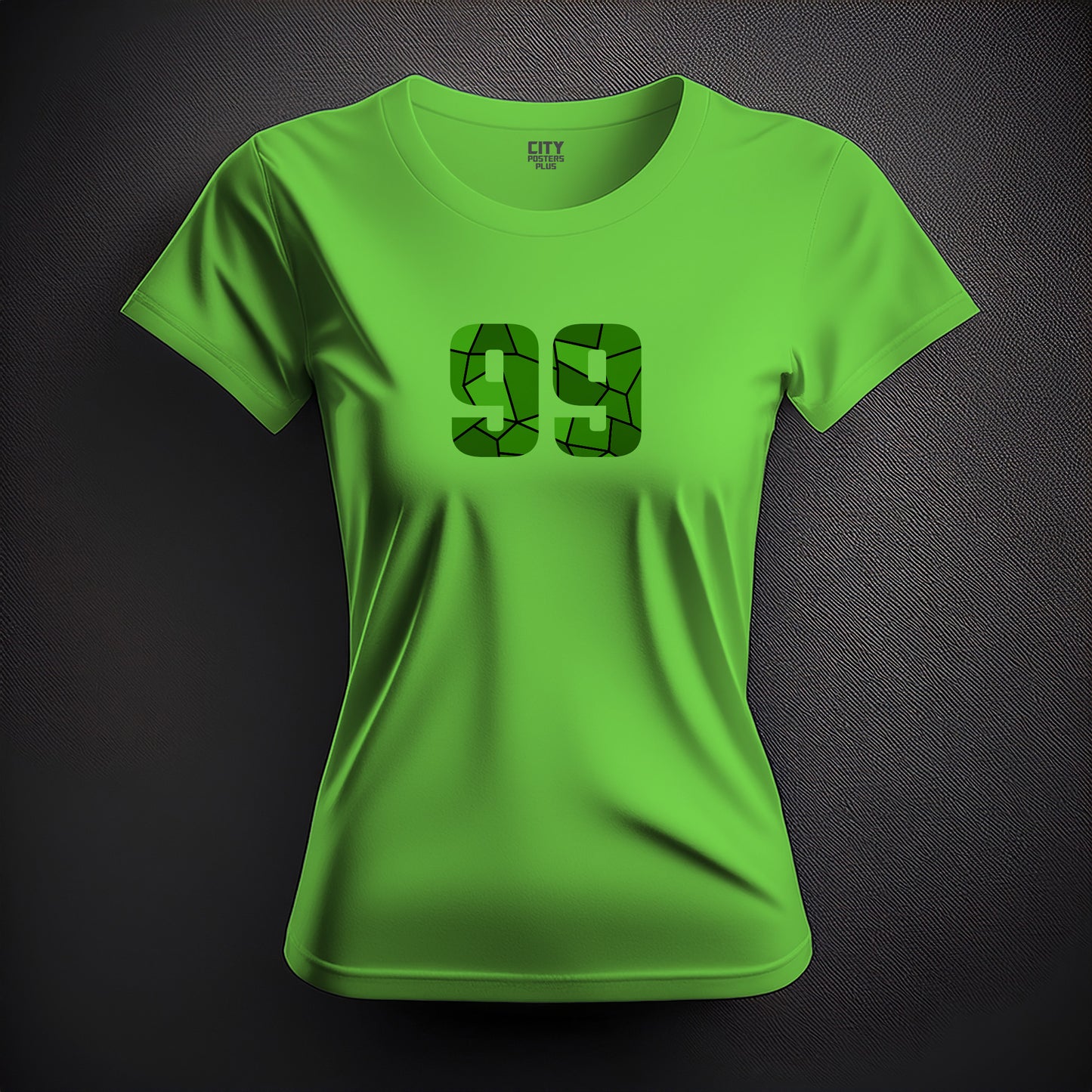 99 Number Women T-Shirt (Liril Green)