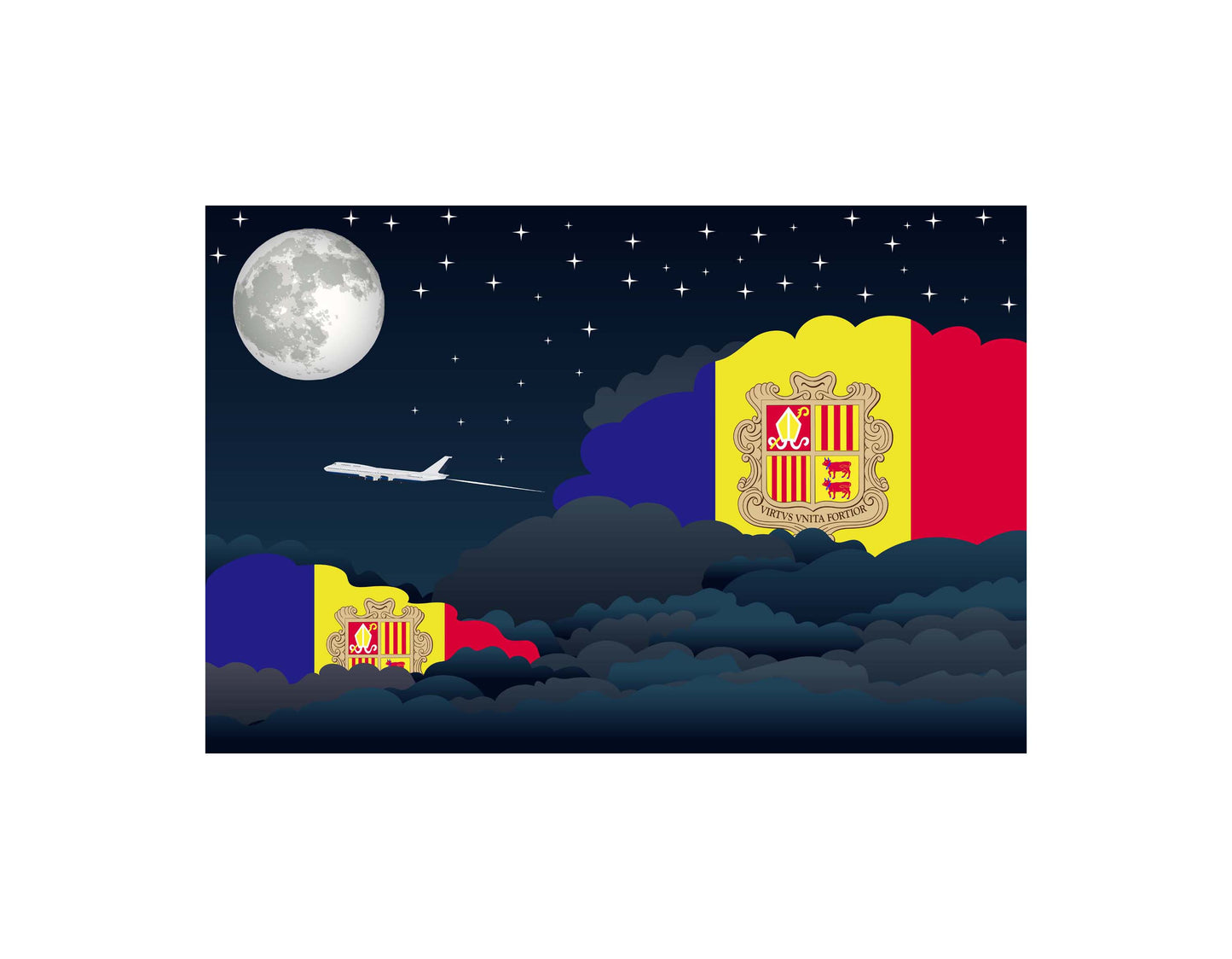 Andorra Night Clouds Blanket Throw