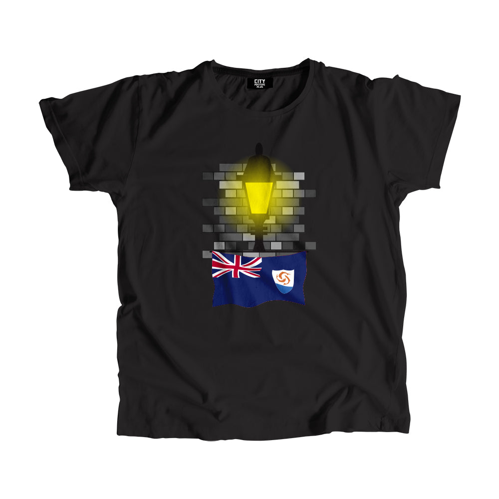 Anguilla Street Lamp Bricks Men Unisex T-Shirt