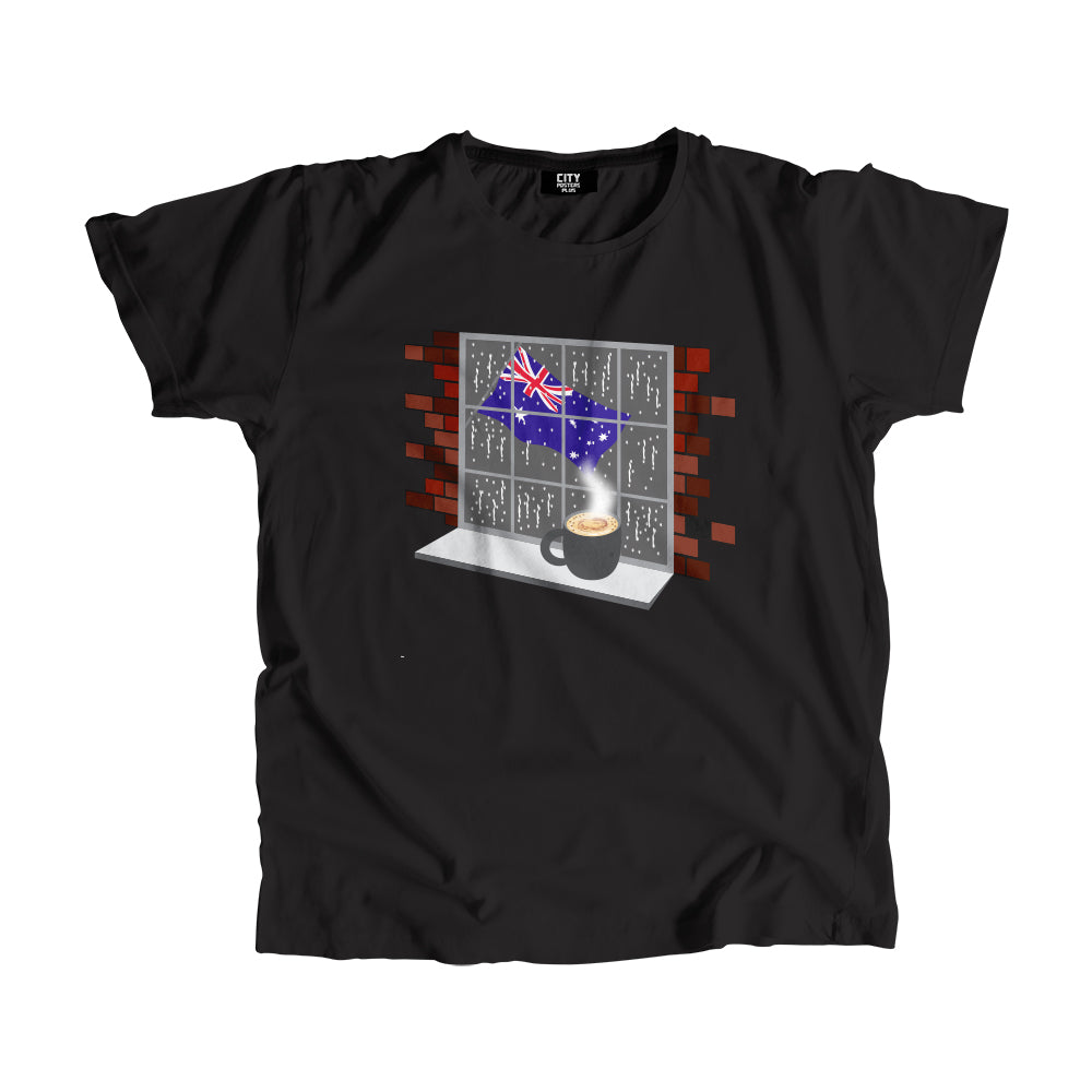 Australia Coffee Rain Men Unisex T-Shirt