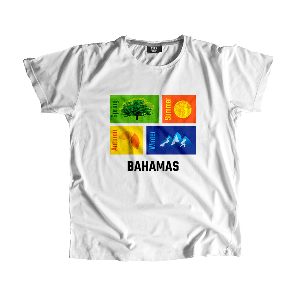 BAHAMAS Seasons Men Unisex T-Shirt (White)