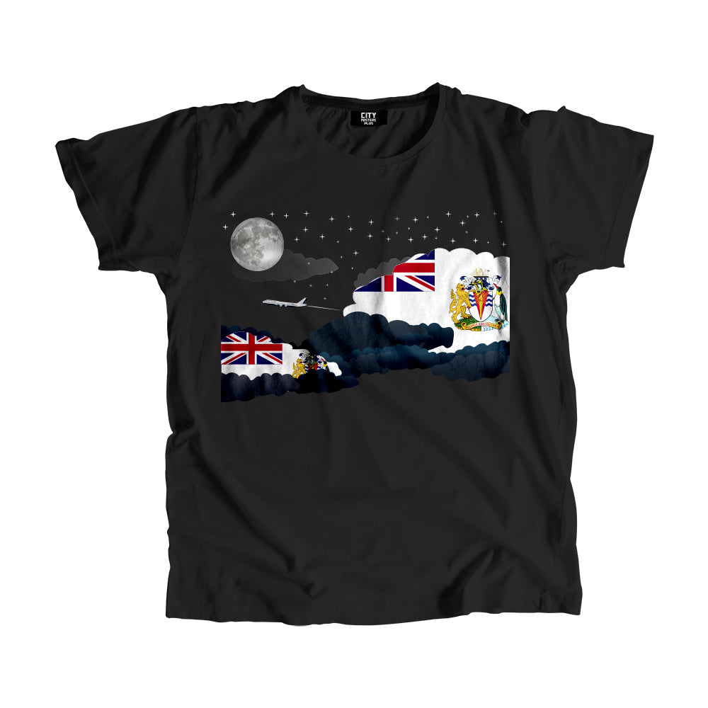 British Antarctic Territory Night Clouds Men Unisex T-Shirt