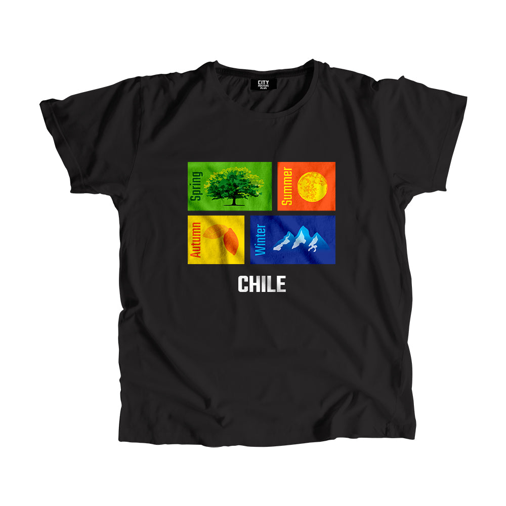 CHILE Seasons Men Unisex T-Shirt (Black)