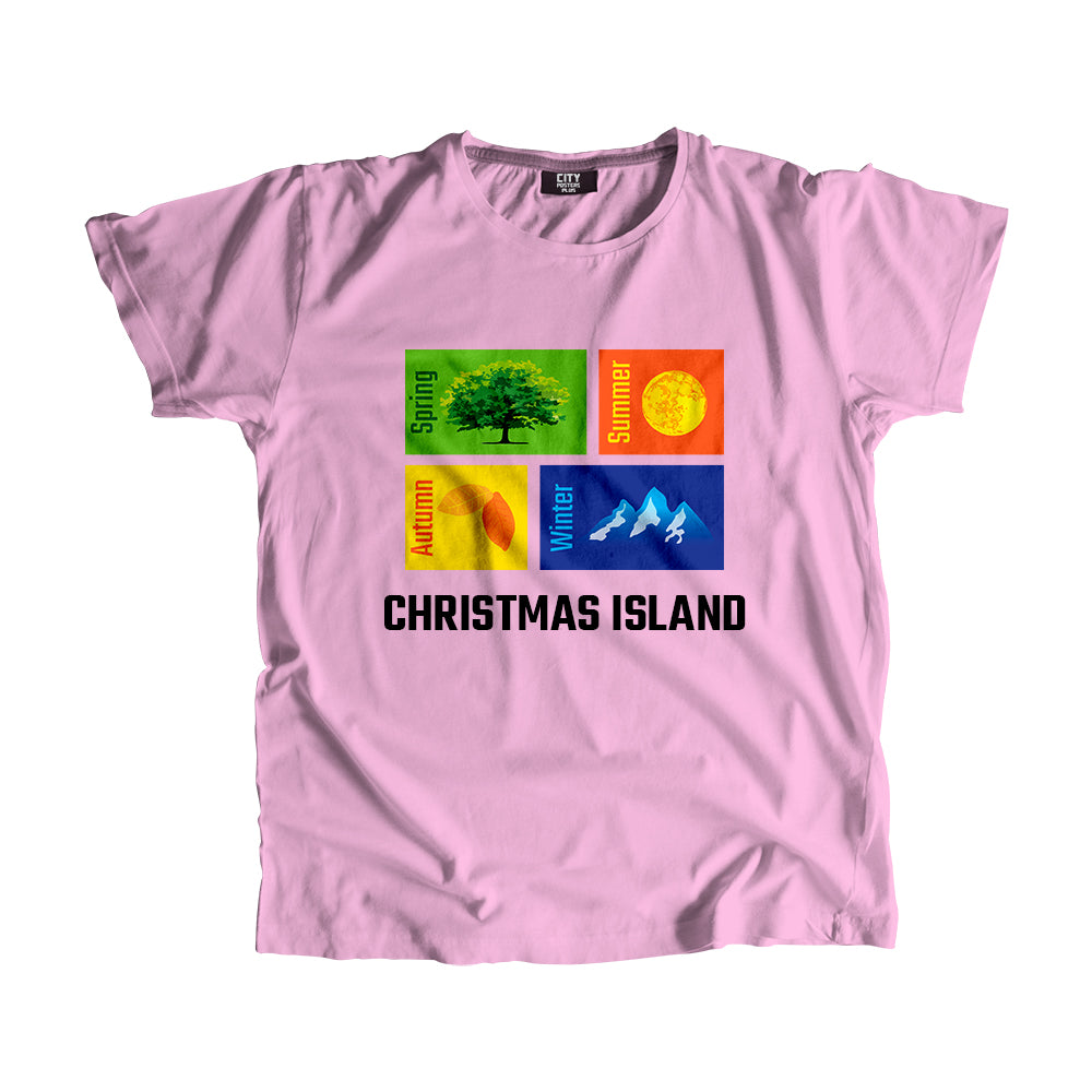 CHRISTMAS ISLAND Seasons Men Unisex T-Shirt (Liril Green)