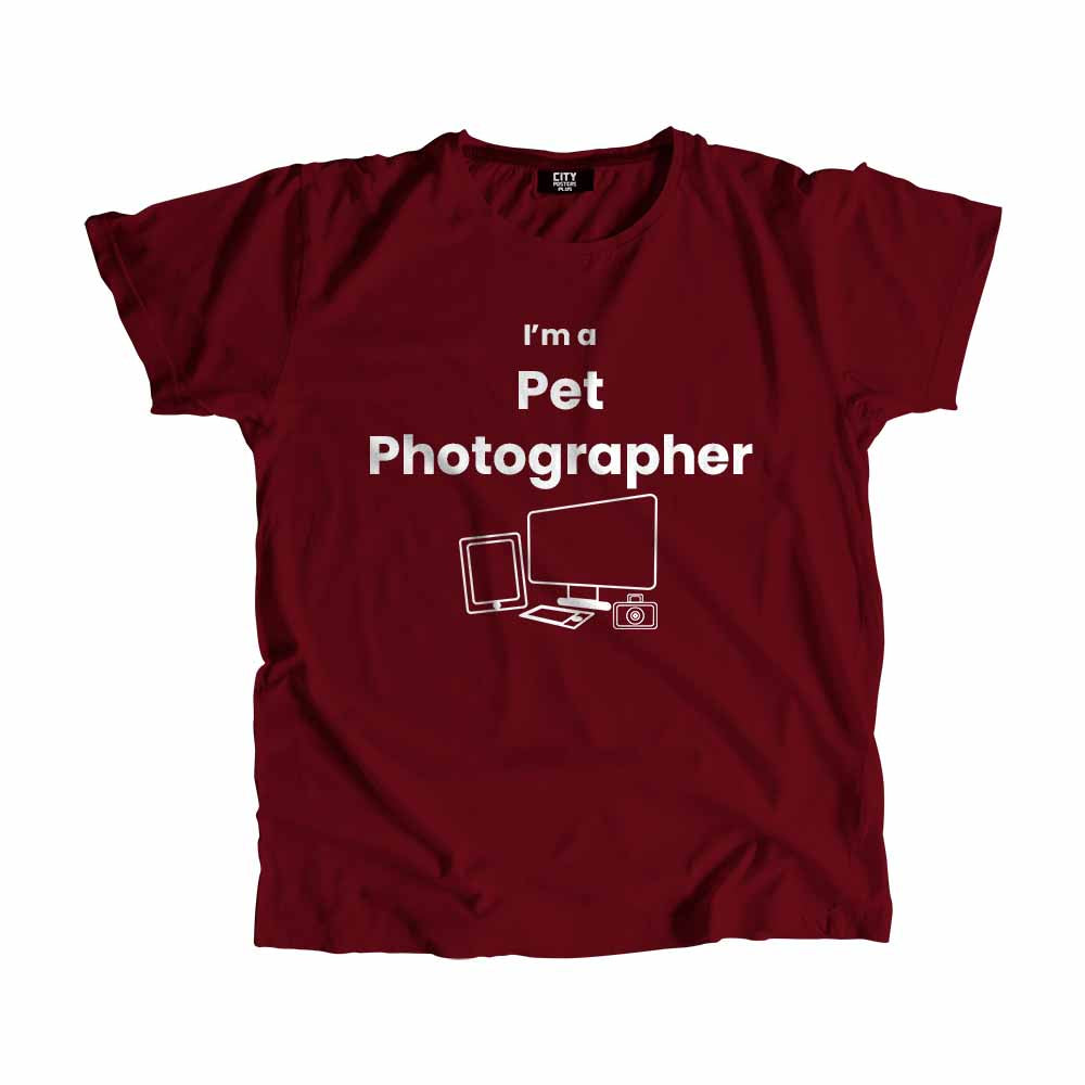 Pet Photographer Men Unisex T-Shirt (Maroon)
