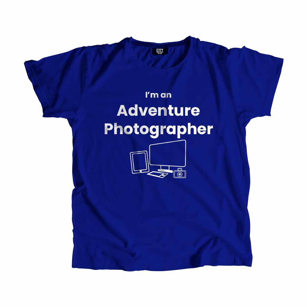 Adventure Photographer Men Unisex T-Shirt (Royal Blue)
