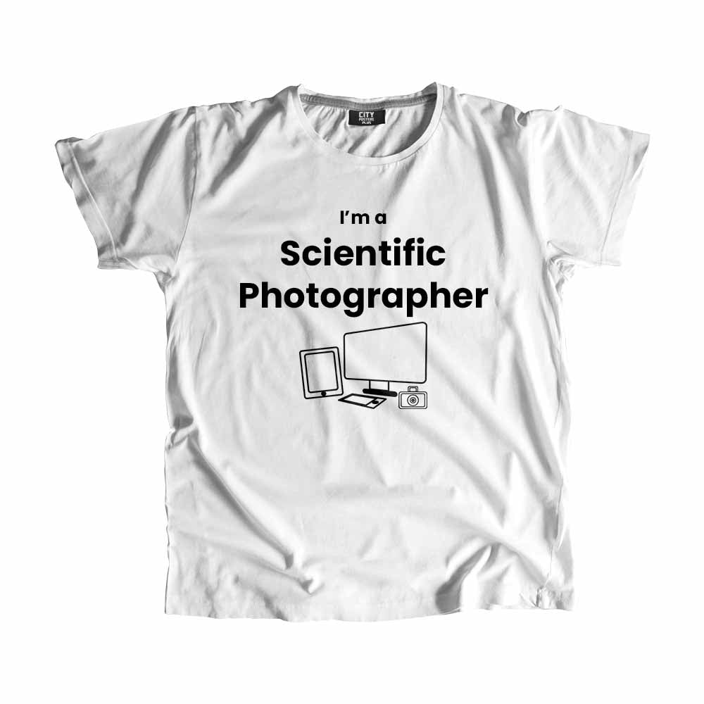 Scientific Photographer Men Unisex T-Shirt (White)