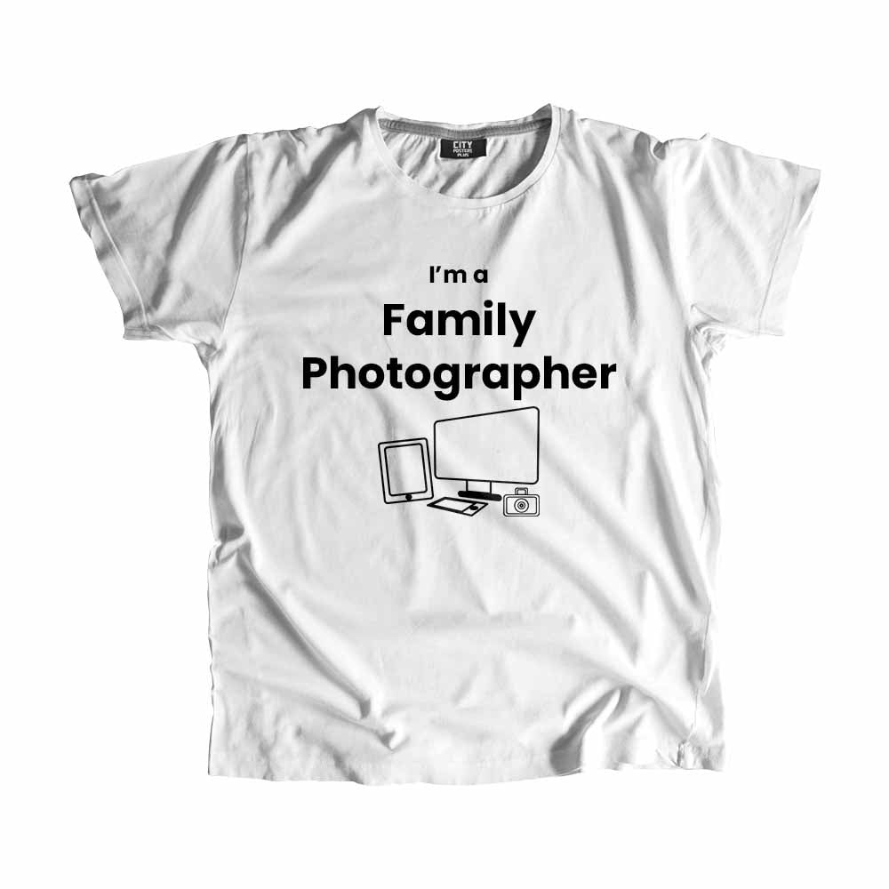 Family Photographer Men Unisex T-Shirt (White)