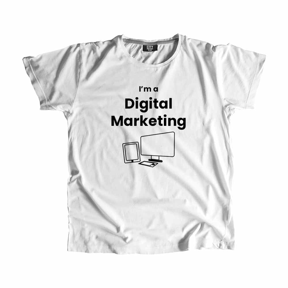 Digital Marketing Men Unisex T-Shirt (White)