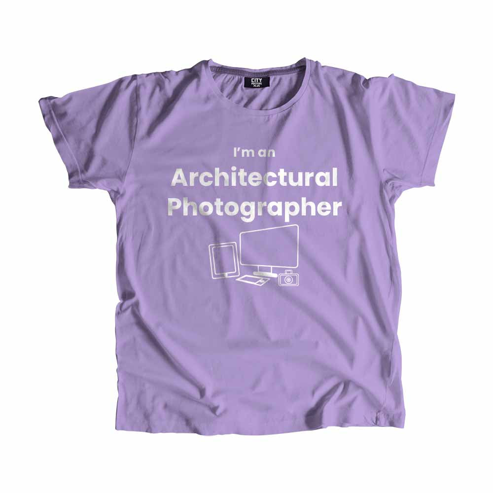 Architectural Photographer Men Unisex T-Shirt (Iris Lavender)