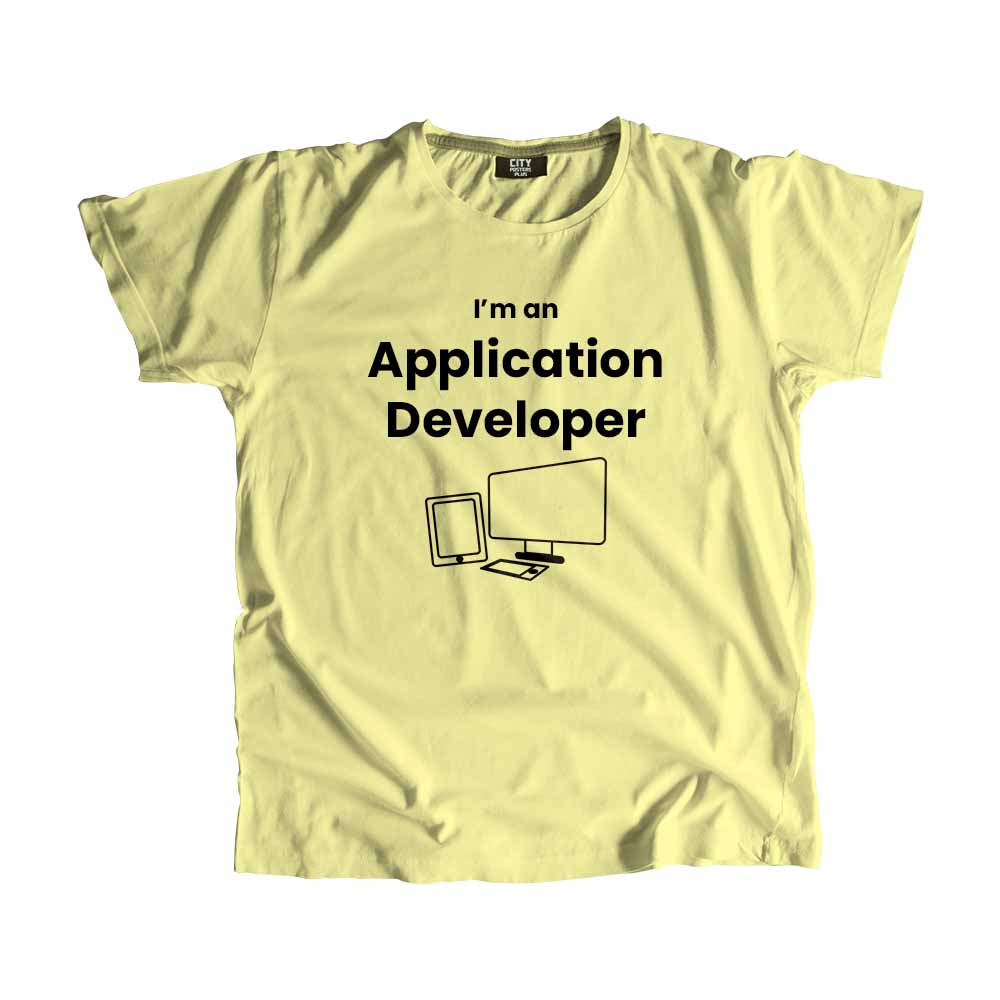 Application Developer Men Unisex T-Shirt (Butter Yellow)