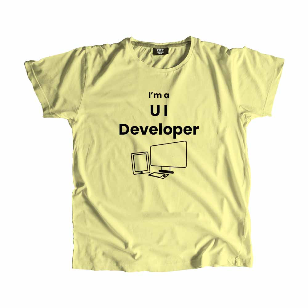 UI Developer Men Unisex T-Shirt (Butter Yellow)