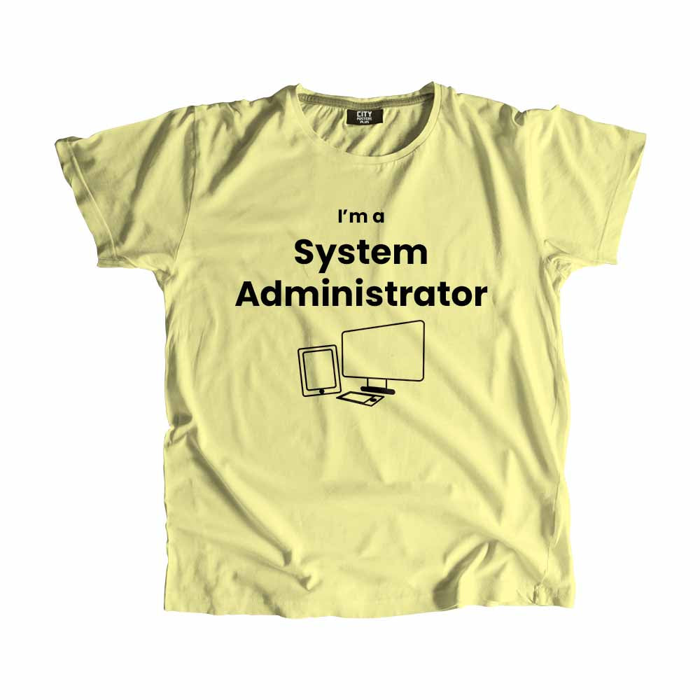 System Administrator Men Unisex T-Shirt (Butter Yellow)
