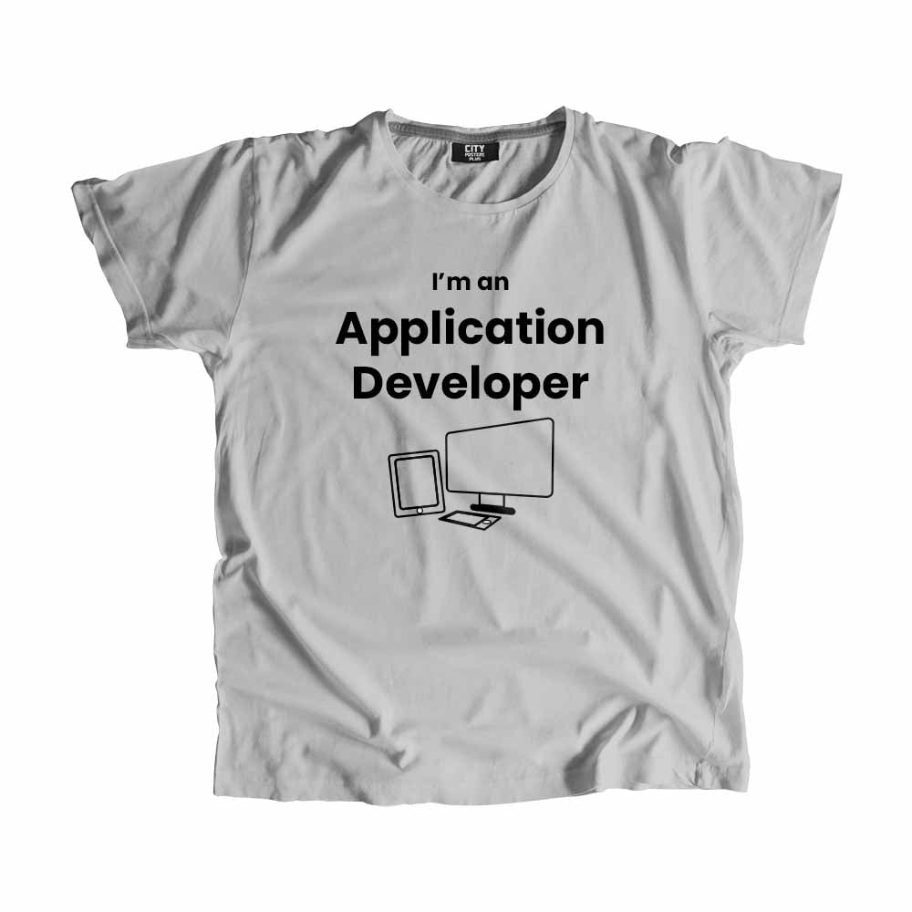 Application Developer Men Unisex T-Shirt (Melange Grey)