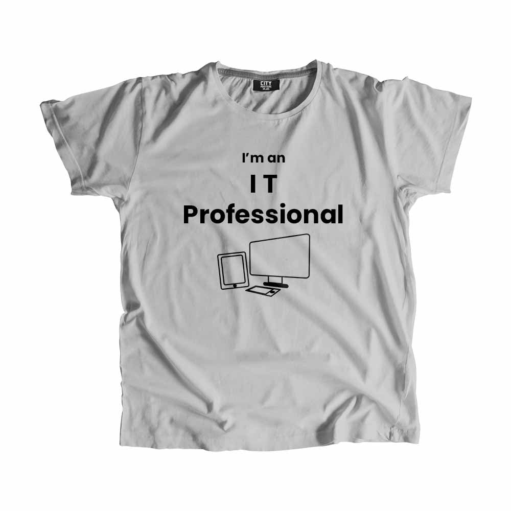 IT Professional Men Unisex T-Shirt (Melange Grey)