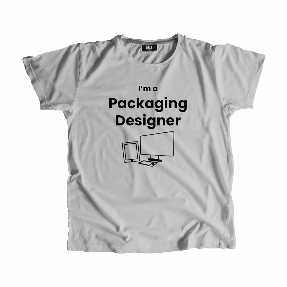 Packaging Designer Men Unisex T-Shirt (Melange Grey)