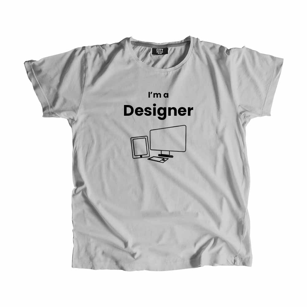 Designer Men Unisex T-Shirt (Melange Grey)