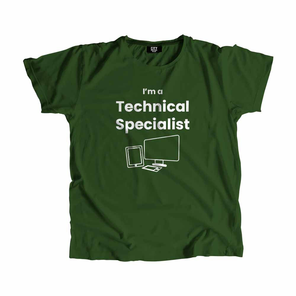 Technical Specialist Men Unisex T-Shirt (Olive Green)