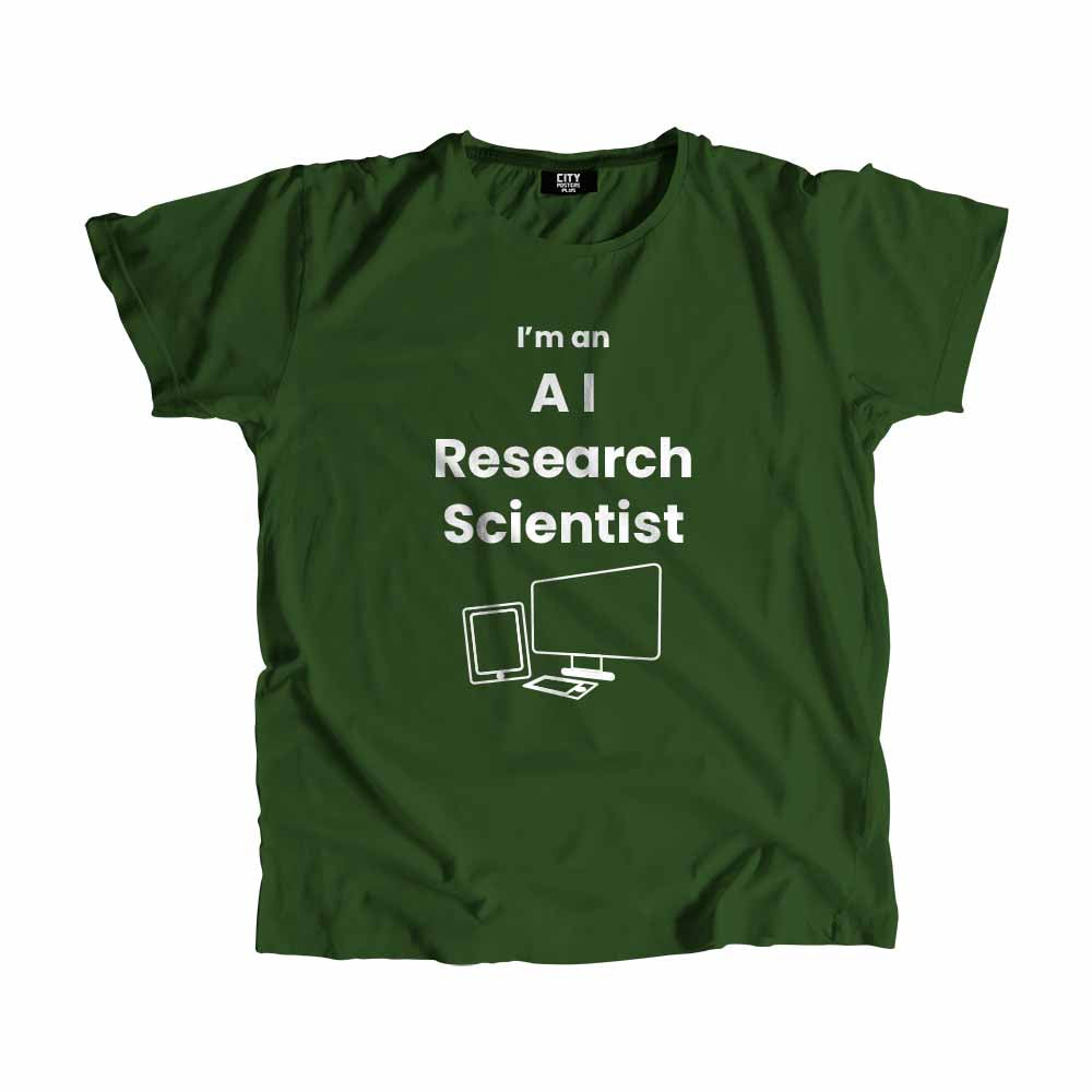 AI Research Scientist  Men Unisex T-Shirt (Olive Green)