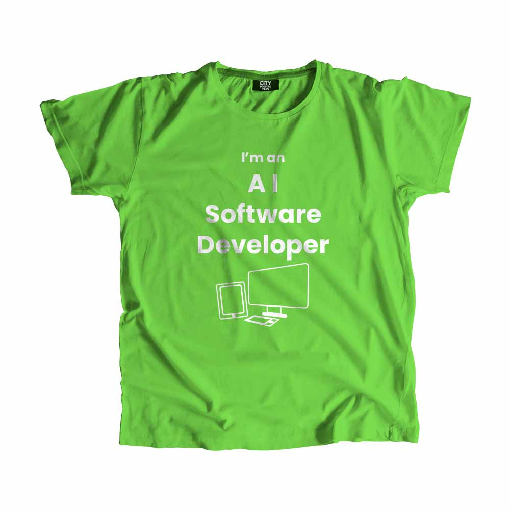 AI Software Developer Men Unisex T-Shirt (Liril Green)