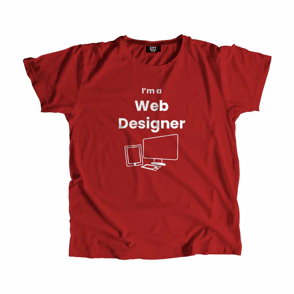 Web Designer Men Unisex T-Shirt (Red)