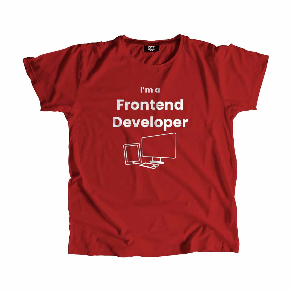 Frontend Developer Men Unisex T-Shirt (Red)