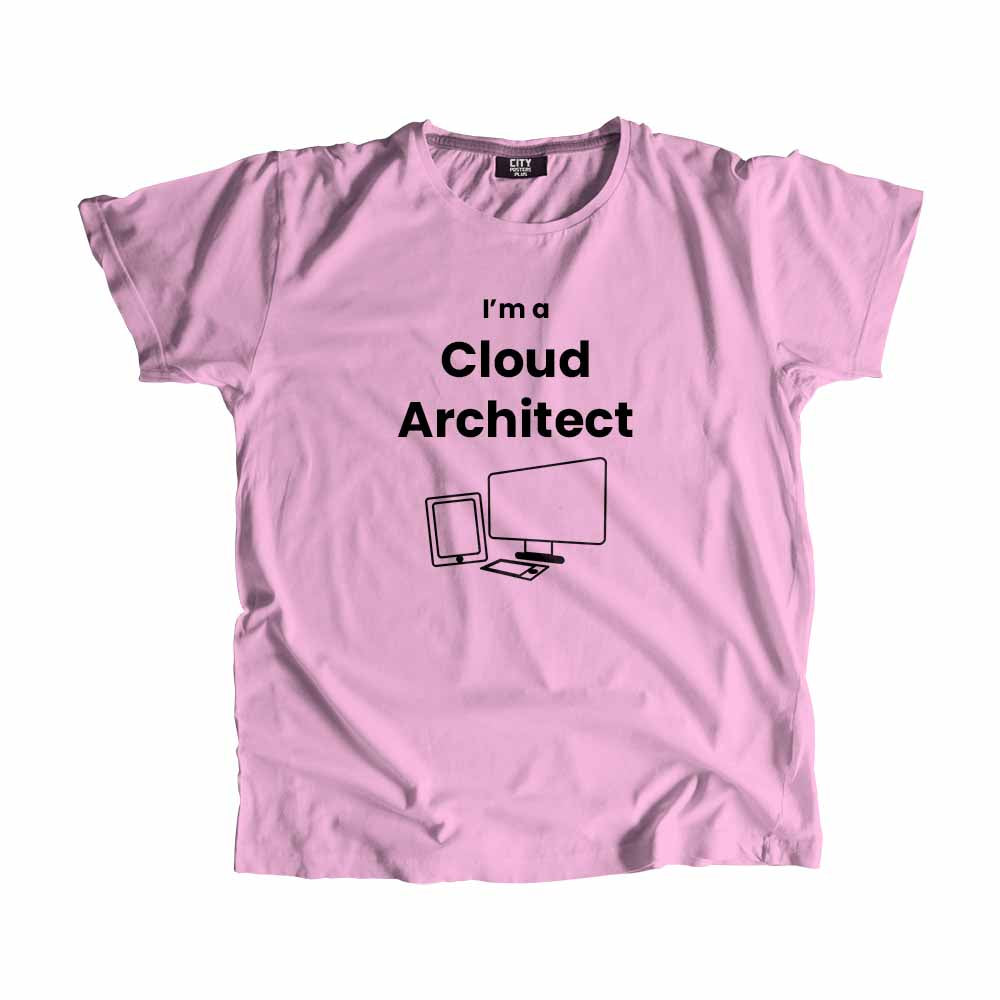Cloud Architect Men Unisex T-Shirt (Light Pink)