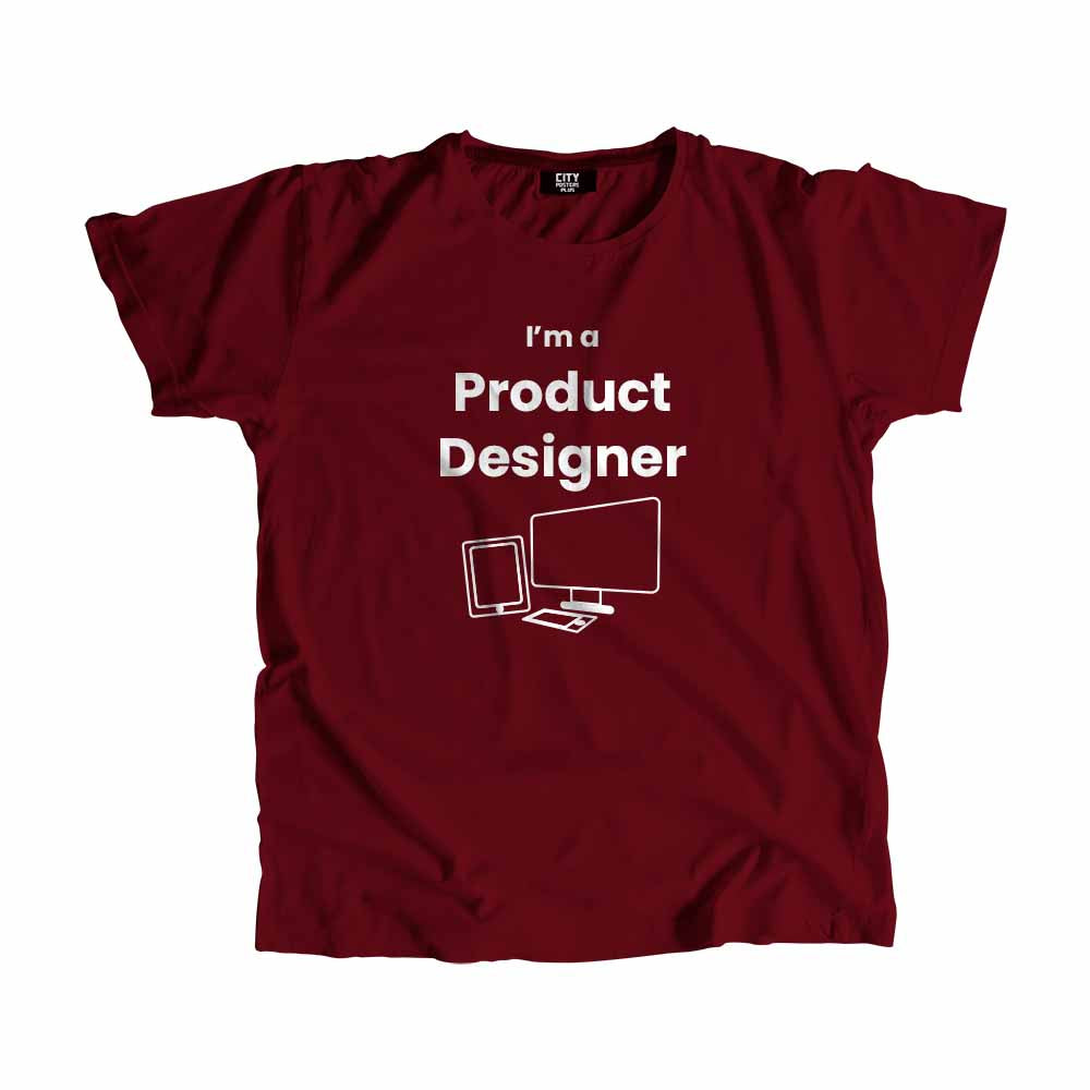 Product Designer Men Unisex T-Shirt (Maroon)
