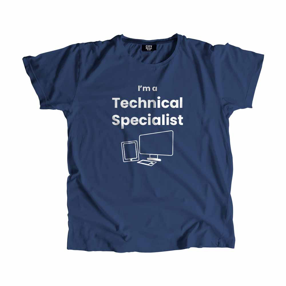 Technical Specialist Men Unisex T-Shirt (Navy Blue)