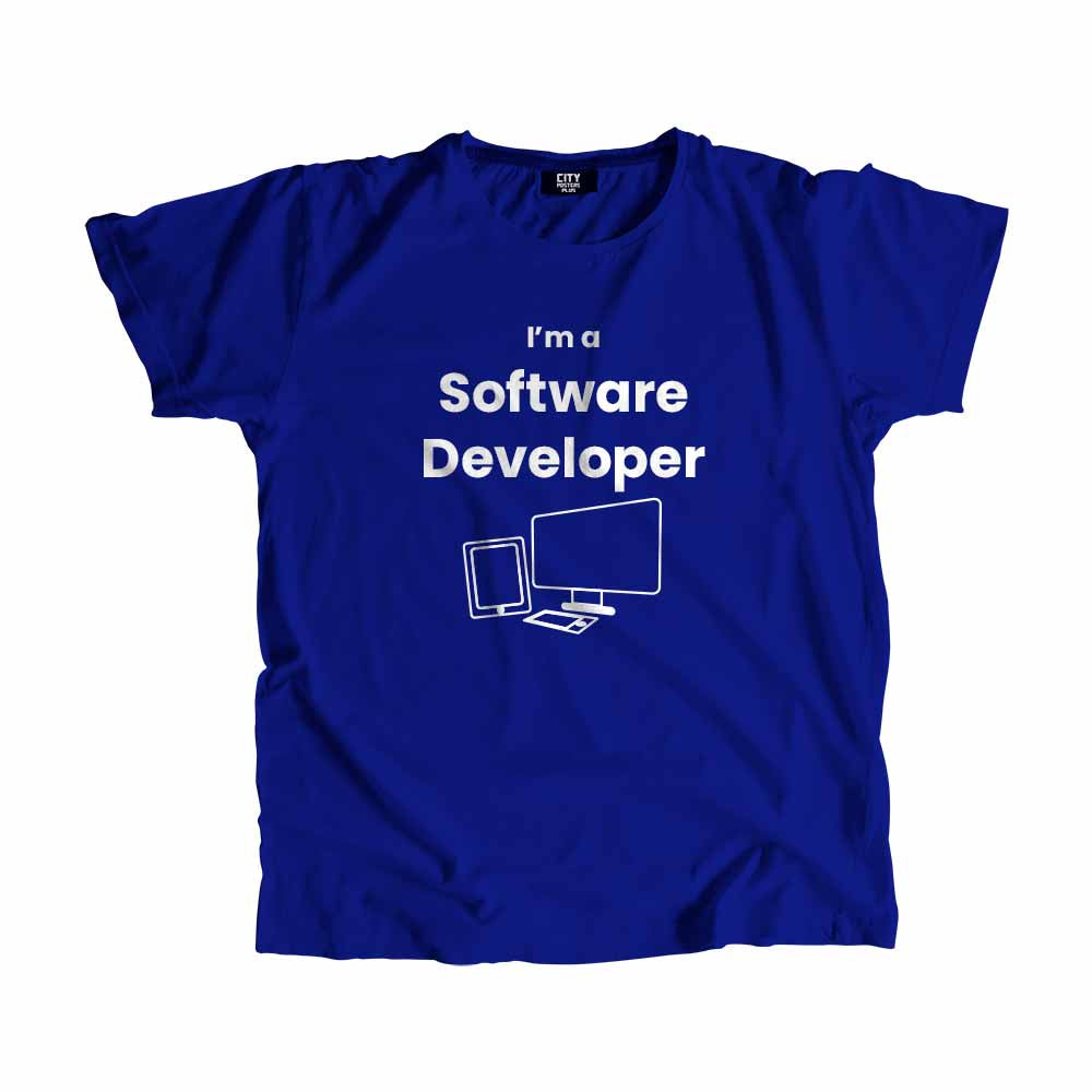 Software Developer Men Unisex T-Shirt (Royal Blue)