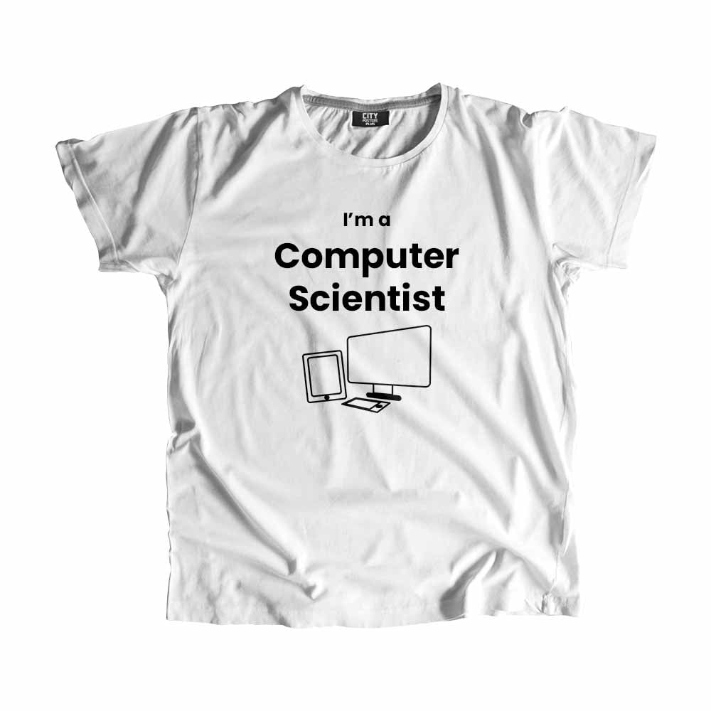 Computer Scientist Men Unisex T-Shirt (White)