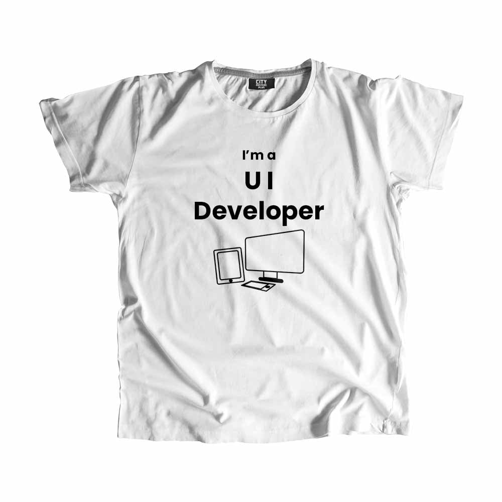 UI Developer Men Unisex T-Shirt (White)